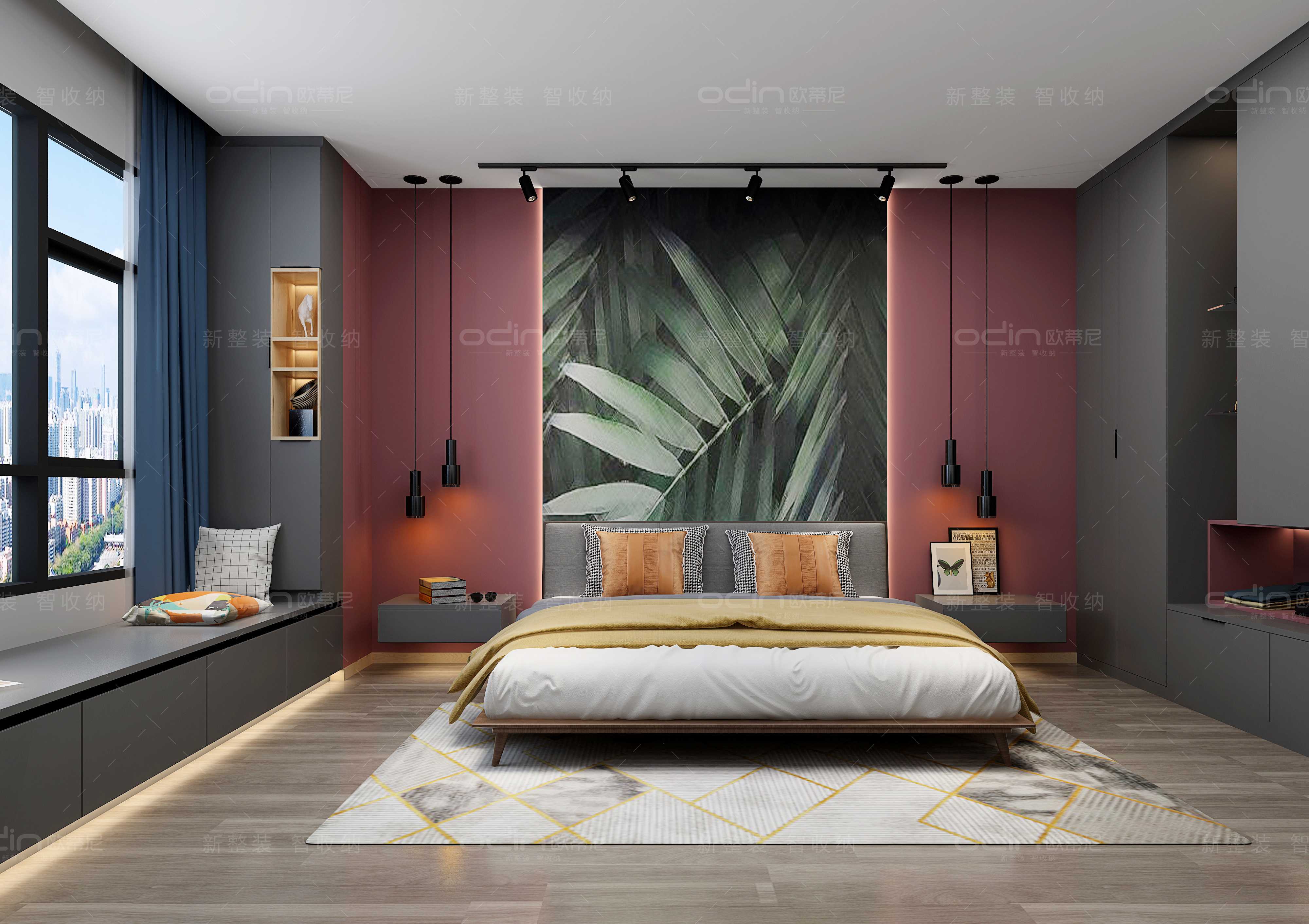 莫蘭迪輕奢裝修風(fēng)格全屋定制家具8