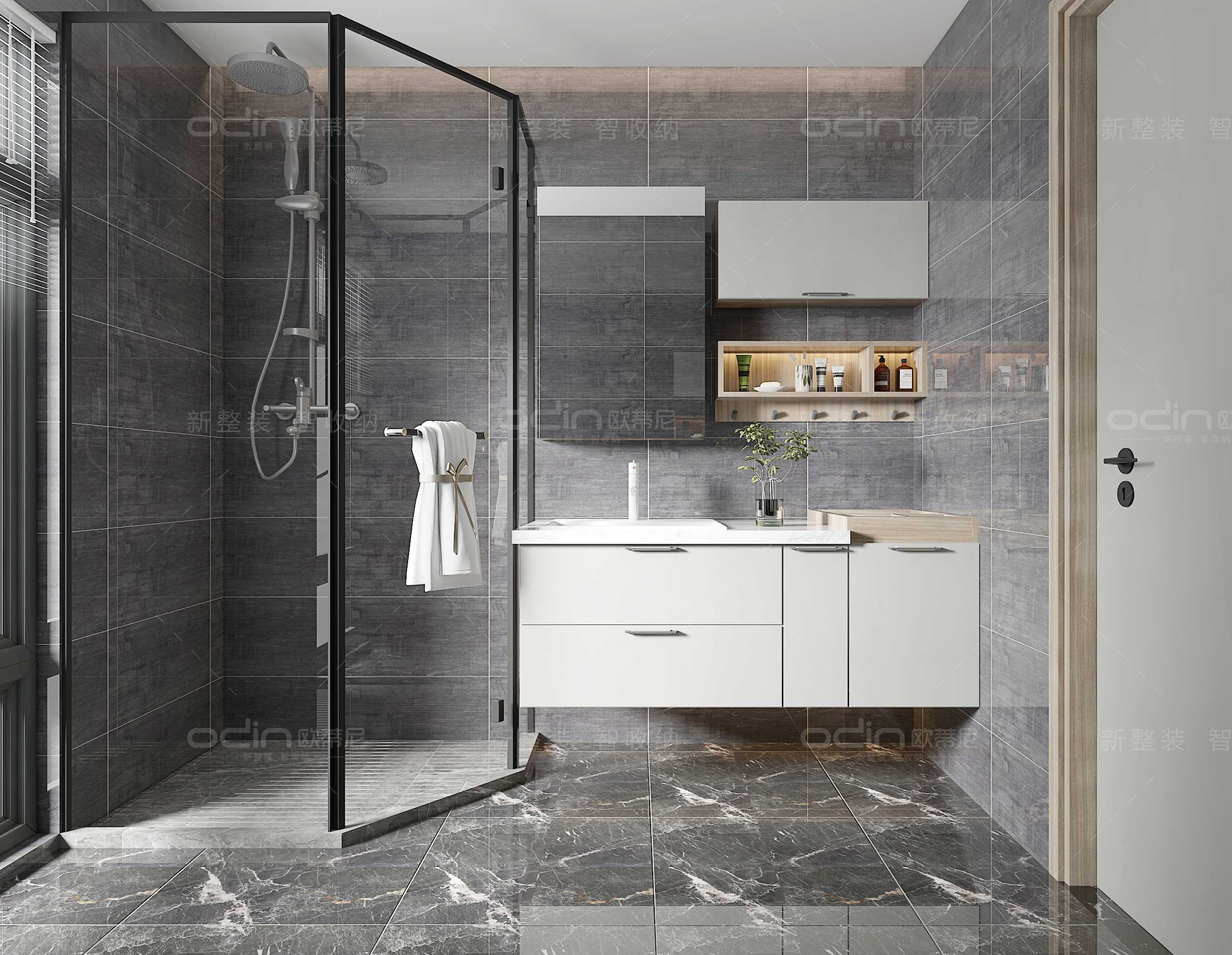 寇時尚現(xiàn)代裝修風(fēng)格全屋定制浴室柜7