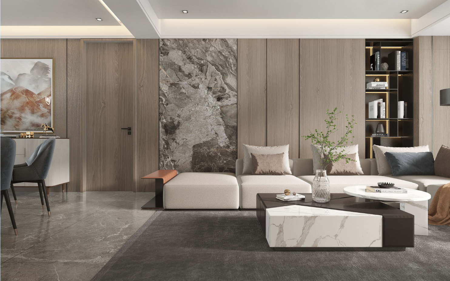 平板雕刻木門(mén)0